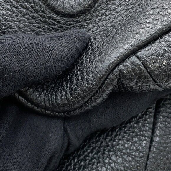 PRADA Triangle Shoulder Bag Leather Black 2VY007 - Picture 5 of 12